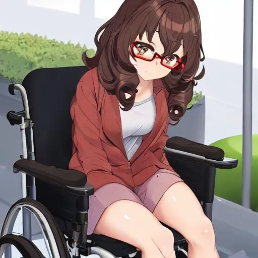 AIGC - anime teenage boy sitting on a wheelchair,3D,anime - Hayo AI tools