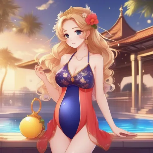 Cute cheap anime swimsuit