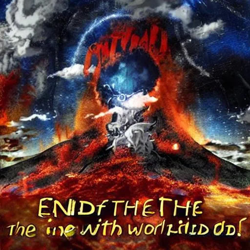 Prompt: end of the world except anime
