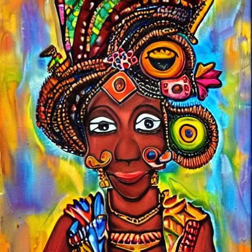 Haitian style inspired voodoo art | OpenArt