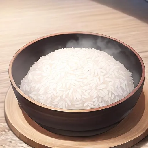 Prompt: bowl of rice