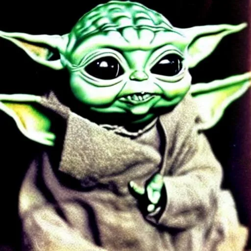 Prompt: Salvador Dali's
 baby Yoda.