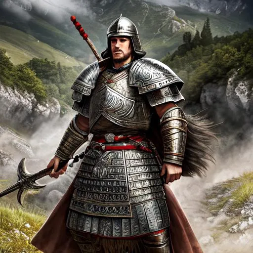 Prompt: bosnia and herzegovina Warrior from Zenica  , insanely detailed, Full HD, highly detailed, full body, perfect composition, complex intricate detail and quality.