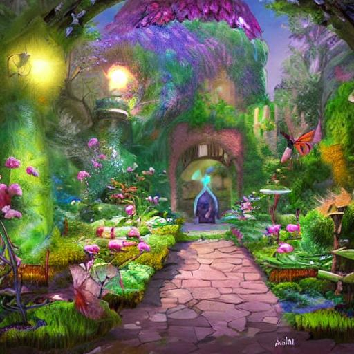 magical garden with child explando, fantasy art, fan... | OpenArt