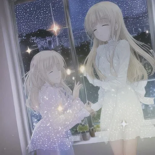 Prompt: Twinkling starlight
Building with blinking light
We're shining brightly
In our own rooms, in our own stars
