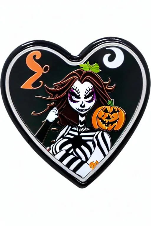 sally and pumpkin king pin up | OpenArt