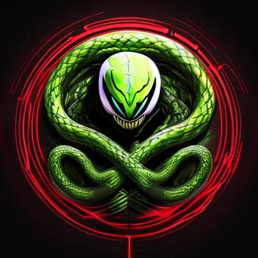 Prompt: Create a striking and unique logo for my YouTube channel 'VeNoM' using artificial intelligence. The logo should incorporate elements that represent venom, such as a snake or a venomous symbol, while maintaining a modern and visually appealing design.