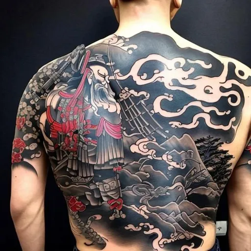 Prompt: Samurai tattoo