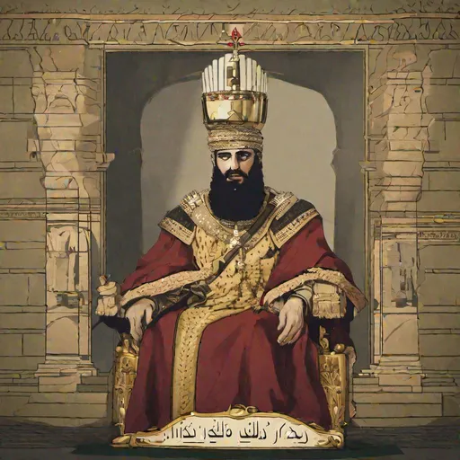 Prompt: Iraq as a king 