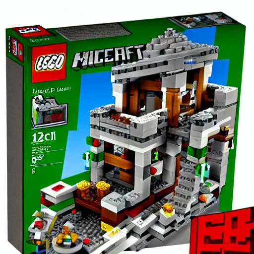 Prompt:  minecraft lego set