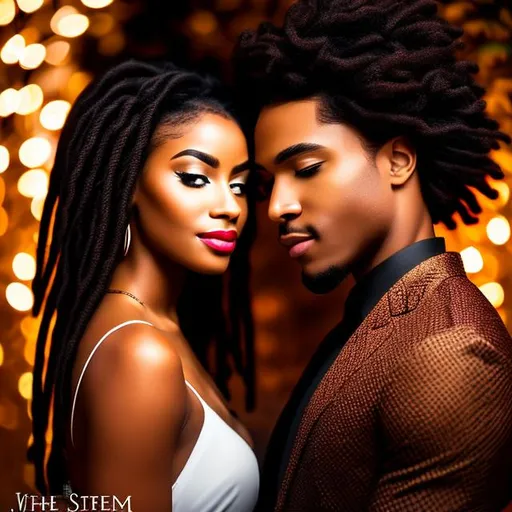 Black STEM Romance book cover. Light sinned Black wo... | OpenArt