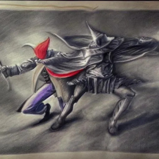 Prompt: Realistic drawing of  wizard fighting.     16k resolution 