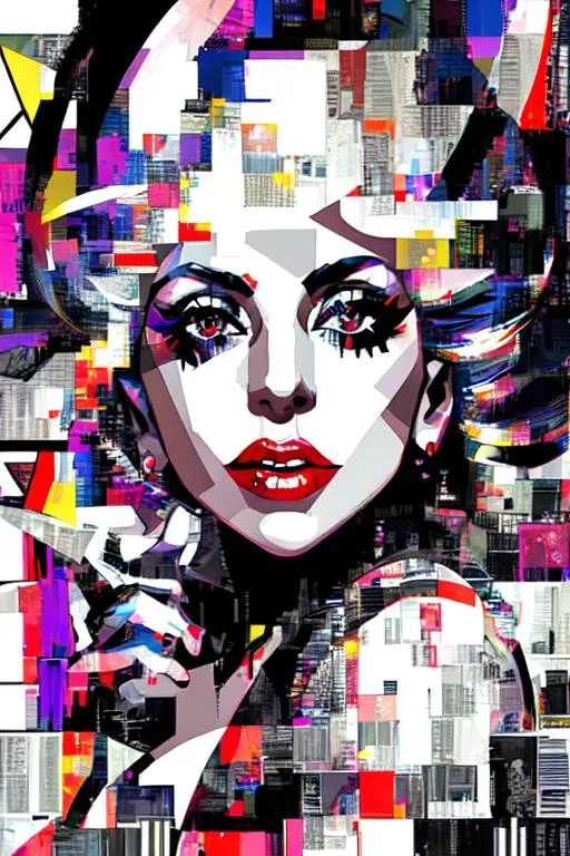 Prompt: Portrait of lady Gaga by Derek Gores