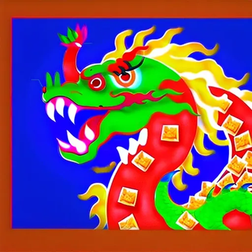 Prompt: Capitalist propaganda poster of a Chinese dragon representing China eating apple pie and buying Bitcoin, advertising poster, vivid colors, cinematic lighting