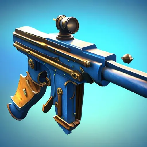 Prompt: A pirate gun shooting without anyone using it,no background.
Solid color background,blue solid color background