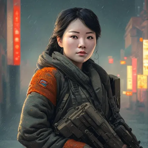 Prompt: north korean military woman

8k resolution concept art by Greg Rutkowski dynamic lighting hyperdetailed intricately detailed Splash art trending on Artstation triadic colors Unreal Engine 5 volumetric lighting Alphonse Mucha WLOP Jordan Grimmer orange and teal Professional photography, bokeh, natural lighting, canon lens, shot on dslr 64 megapixels sharp focus"

"ugly, tiling, poorly drawn hands, poorly drawn feet, poorly drawn face, out of frame, extra limbs, disfigured, deformed, body out of frame, blurry, bad anatomy, blurred, watermark, grainy, signature, cut off, draft