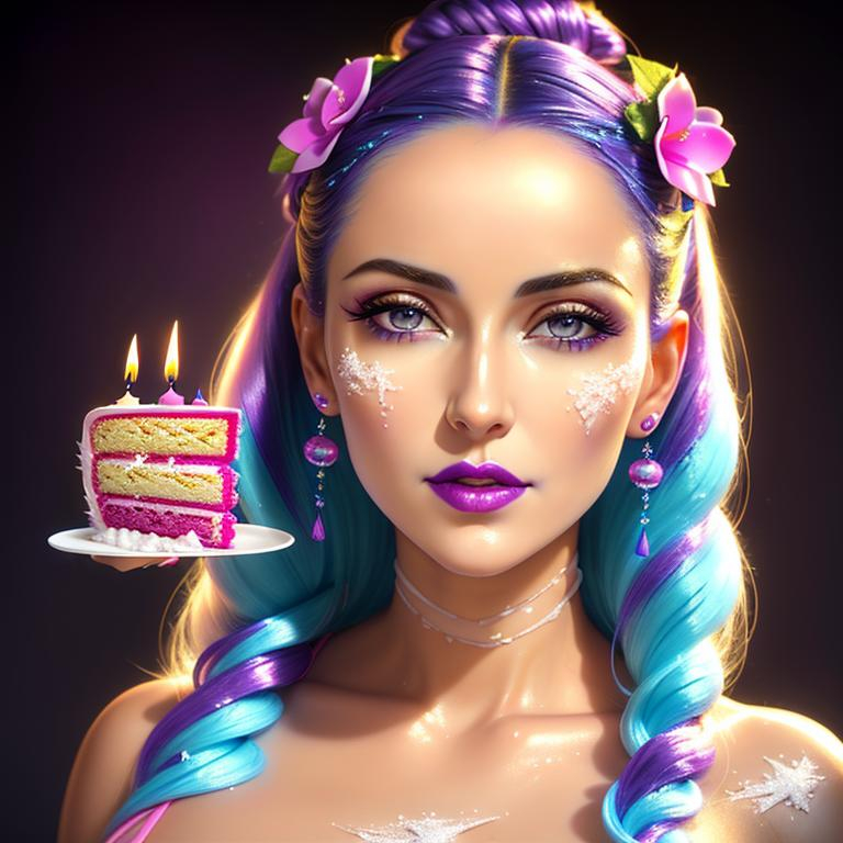 icing, cake, cake body, icing skin, rolled icing hai... OpenArt