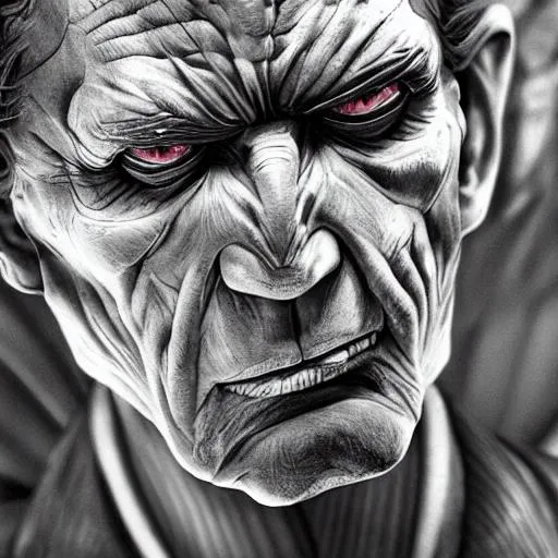 Frankenstein negative black and white Speedpaint wit... | OpenArt