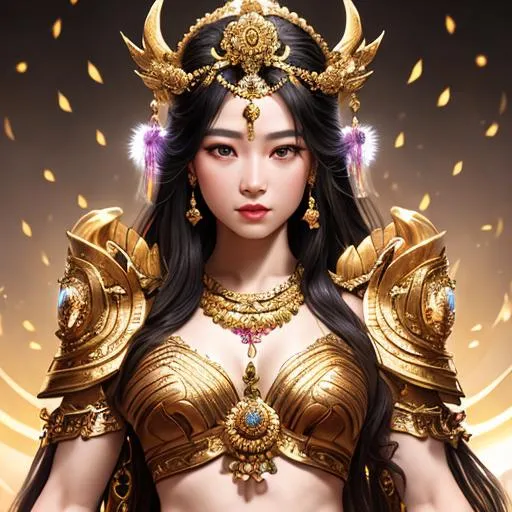 Prompt: 1 female Goddess based on Joey Meng, (HDR, UHD, 64k, best quality, RAW photograph, best quality, masterpiece:1.5),UHD, hd , 64k, hyperrealism, Very detailed, full body, hyperrealism, Very detailed, in hyperrealistic detail, fantasy