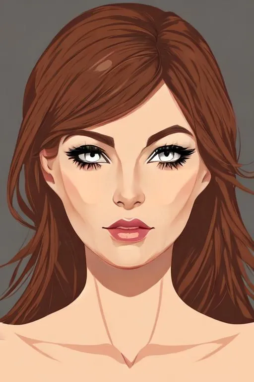 Prompt: Beautiful woman cartoon portrait 