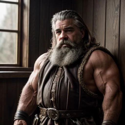 Prompt: Create a photograph of Sam Elliot as dwarf fighter, extremely detailed environment, detailed background, intricate, detailed skin, natural colors , professionally color graded, photorealism, 8k, moody lighting