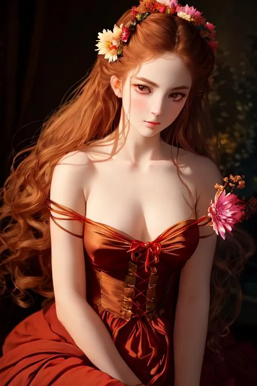 Prompt: 1girl, high-quality Renaissance style, 
(masterfully crafted glow, red lens flare) behind,
hyperdetailed full-body portrait of a

 captivating evocative dramatic cinematic crisp Pinterest beautiful pale-skinned night elf goddess ((((no clothes)))), style of Fragonard and Yoshitaka Amano (light hair with flowers, messy), ropes, bioluminescent, (wearing intricate clothes) silver gothic armor with golden filigree details, (bioluminescent hair:1.1),

((with a scenic matte painting background by Ferdinand Knab, Gregory Crewdson, Aron Wiesenfeld, and john Atkinson Grimshaw, long view distance, epic view, enchanted forest cliffs with a hidden gothic cathedral, breathtaking ancient trees, magical flowers, highly detailed)),   

filigree background, vines, delicate, soft, fireflies, spiders, spider webs, webs, silk, threads, ethereal, luminous, glowing, dark contrast, celestial, ribbons, trails of light, 3d lighting, soft light, vaporware, volumetric lighting, occlusion, unreal engine 5 128k uhd octane, fractal, pi, fbm, Mandelbrot, splash style of dark fractal paint