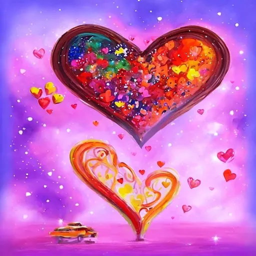 Prompt: Paint a beautiful and touching Valentine's Day scene featuring the most famous engineer in the universe expressing their love to someone special. Focus on intricate textures and stunning colors to bring the scene to life, making it a visually stunning masterpiece