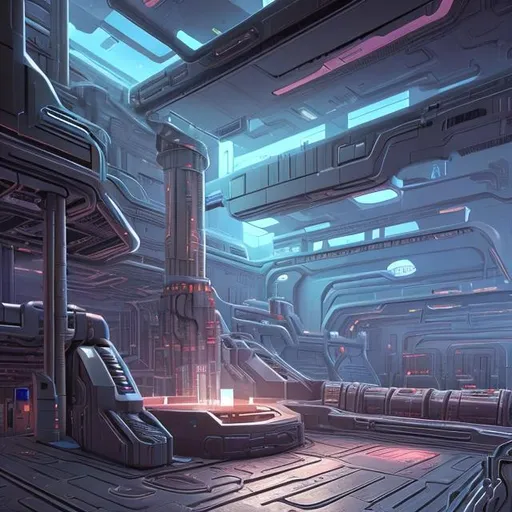 Prompt: Futuristic mining facility, illustration in the style of Ralph mcquarrie, exterior 
