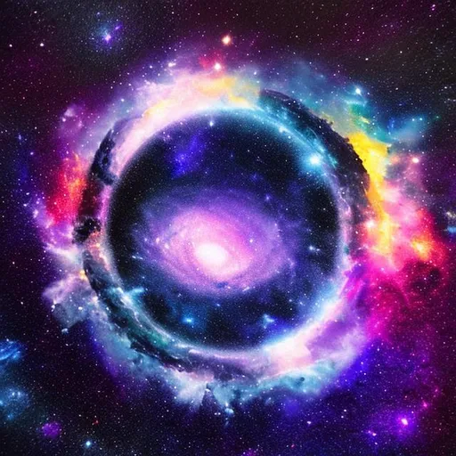 Prompt: Galaxy portal