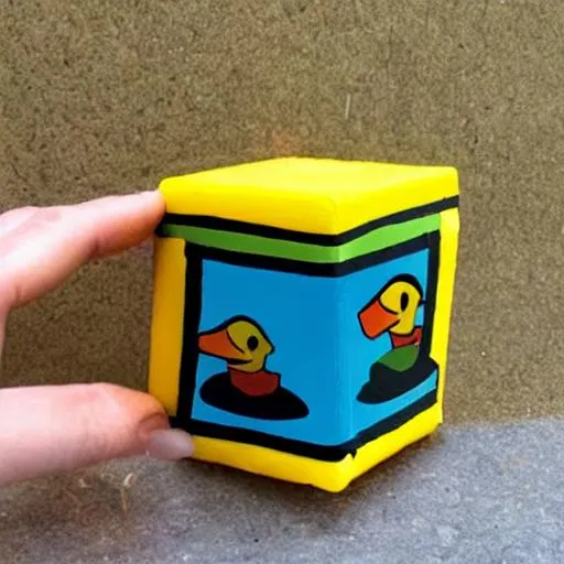 Prompt: duck cube