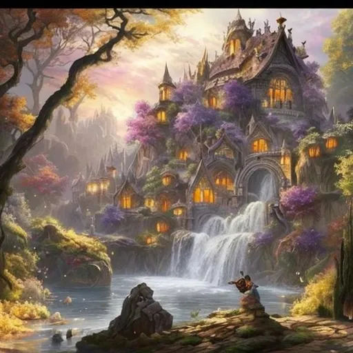 Prompt: Create a stunning about a magical place