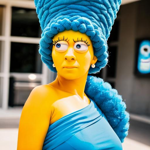 RAW photo, realistic photo of Marge Simpson from the... | OpenArt