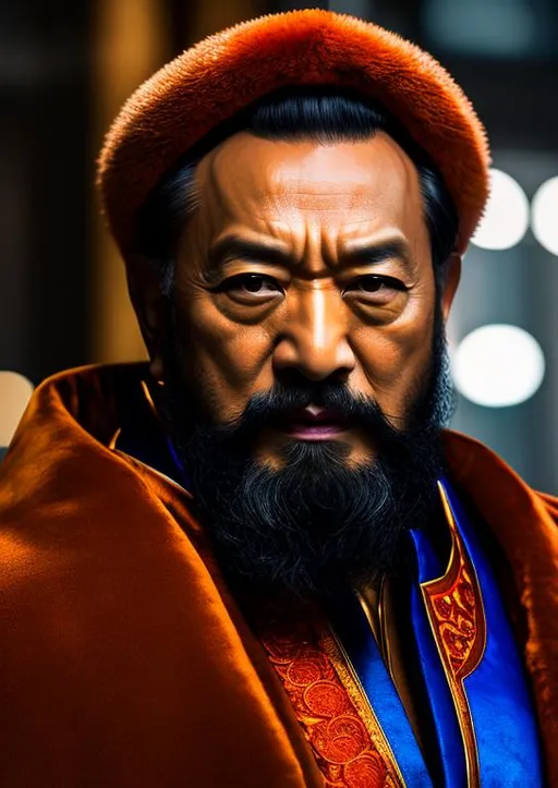 Prompt: High-resolution hyperrealistic photo of marvel's mandarin merged with saul Garbha-Hsien, photorealistic, highly detailed, uhd, hdr, 64k