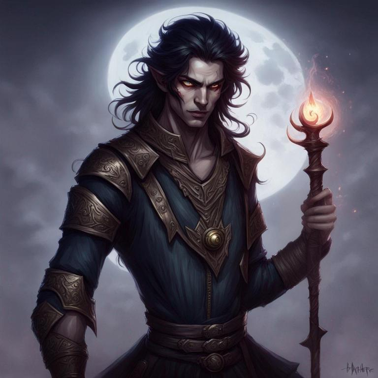 male fey elf dnd arcane trickster hi res, vampire hu...