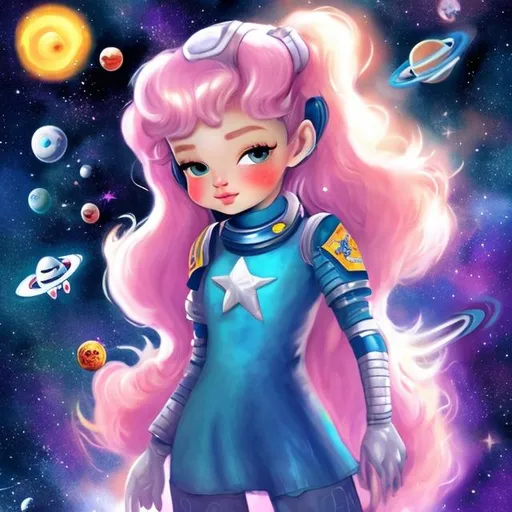 Prompt: Space girl