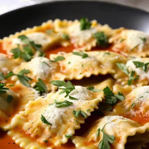 Prompt: Ravioli close up 