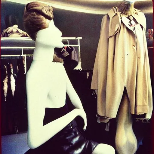 Schiaparelli Maggie Maurer mountain of clothes floor... | OpenArt