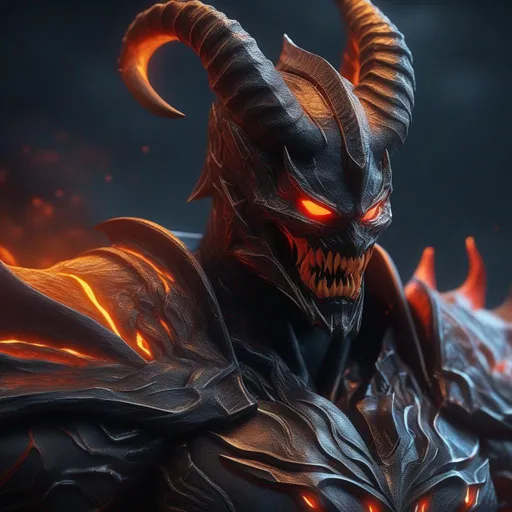 Prompt: a death knight with a Venom mouth (Venom movie), with horns forward on his forehead, orange fire eyes, with big red hammer, FULL BODY, Hyperrealistic, sharp focus, Professional, UHD, HDR, 8K, Render, electronic, dramatic, vivid, pressure, stress, nervous vibe, loud, tension, traumatic, dark, cataclysmic, violent, fighting, Epic