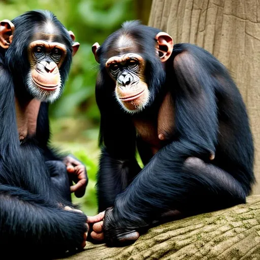 Prompt: Chimpanzees 