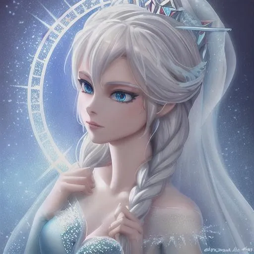 princess elsa , mega detailed | OpenArt