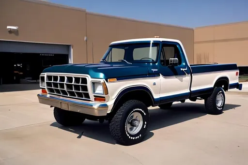 Prompt: Sam Walton's 1979 Ford F-150 truck