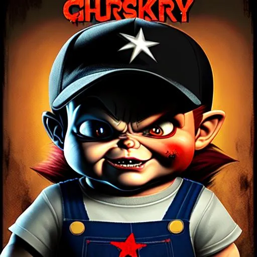 Prompt: Gangster Chucky in 4k