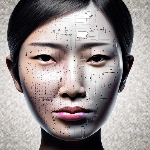 Prompt: AI face