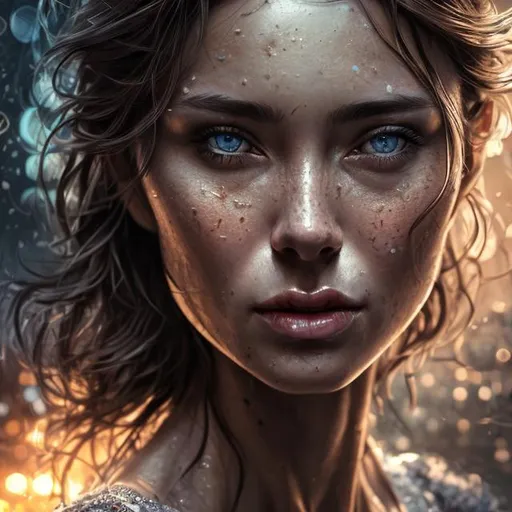 Prompt: highly detailed woman face, 64K, UHD, HDR, studio lighting, bokeh, 
highly detailed woman body, high resolution scan, hyper realistic, 3D illustration, epic composition, epic proportion, masterpiece.