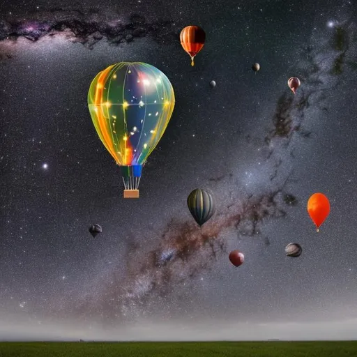 Prompt: The whole universe in a balloon