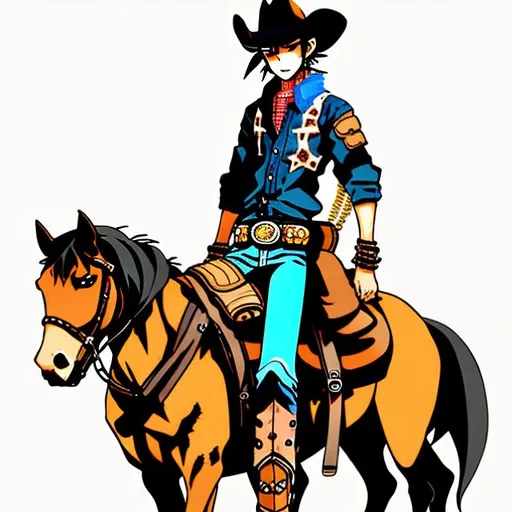 Prompt: cowboy
anime style
