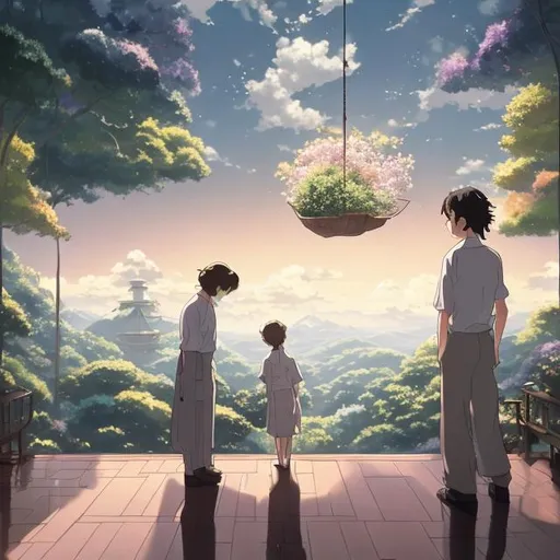 Prompt: A beautiful, artistic painting based on the quote “Everything you can imagine is real”, professional waiter col our, light and subtle colors, 4k resolution, Studio Ghibli