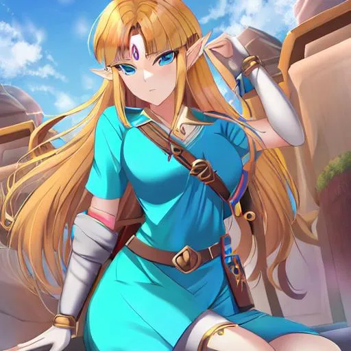 Prompt: Zelda female