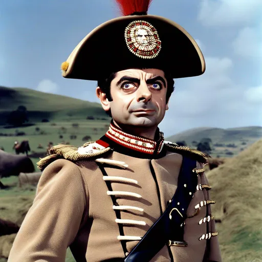 Prompt: Rowan Atkinson in ZULU (1966)