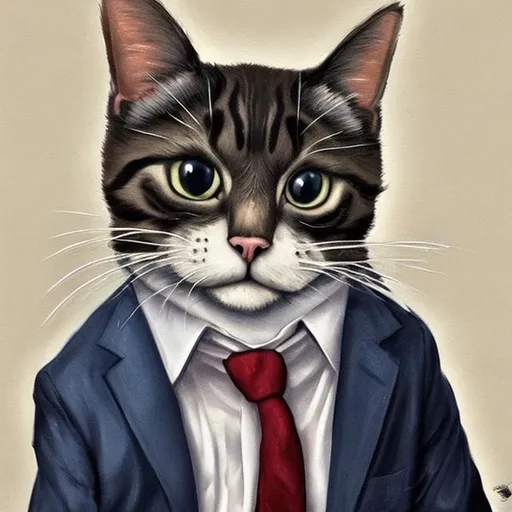 Prompt: cat in a suit